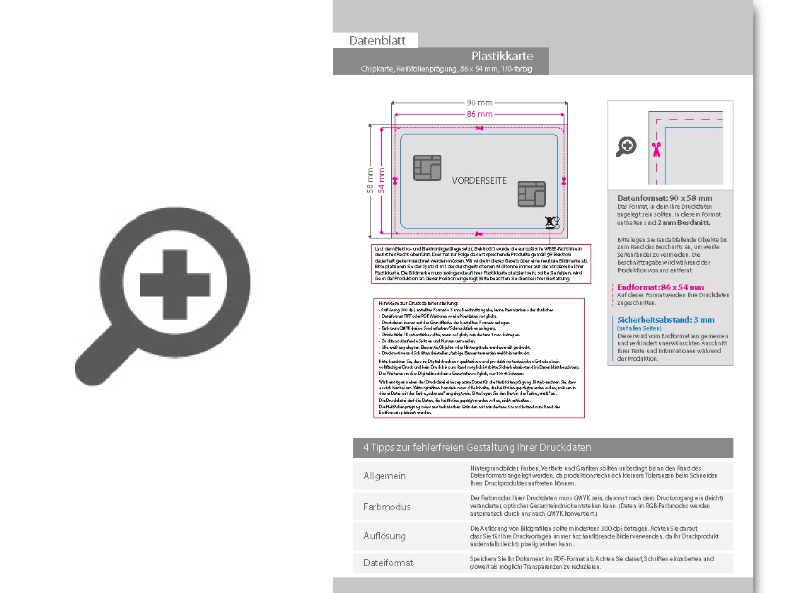 Product Bild chipkarte_sle5542_mit_einseitiger_hei__folienpr__gung_silber_1_0_farbig_bedruckt_auf_wei__em_hintergrund
