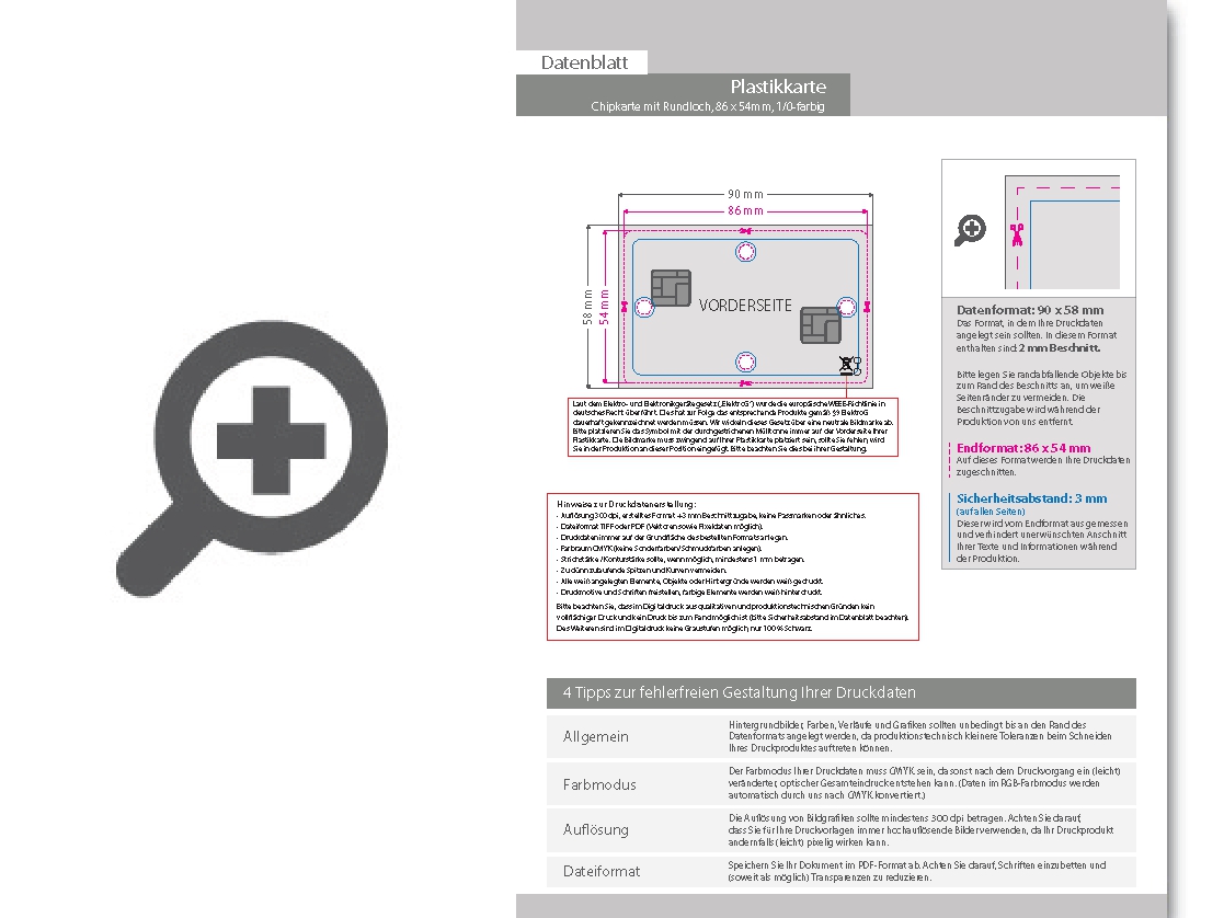 Product Bild chipkarte_sle5542_mit_lochung_1_0_farbig_bedruckt_auf_silbernem_hintergrund