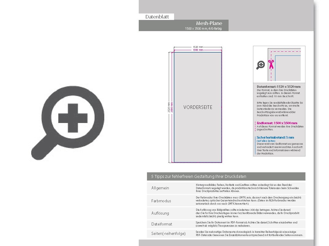 Product Bild hochwertige_mesh-plane_(pvc-frei)__150_x_350_cm__4_0-farbig_bedruckt__hohlsaum_links_und_rechts_(durchmesser_hohlsaum_6_0_cm)